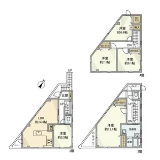 浅間町戸建の間取り