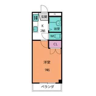 パレス中川【1階】の間取り