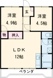 シティハイツ【4階】の間取り