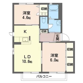陽光ハイツ【1階】の間取り