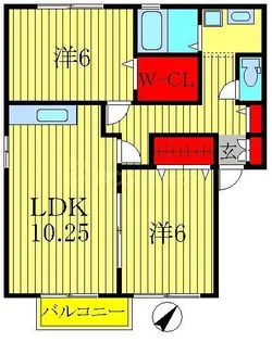 ウィルメゾン【2階】の間取り