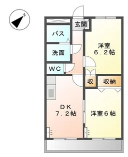 サンパティークS【2階】の間取り