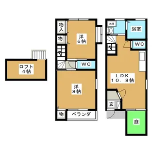 愛知県刈谷市天王町4【一戸建】の間取り
