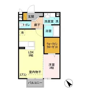 茨城県土浦市真鍋6【アパート】の間取り