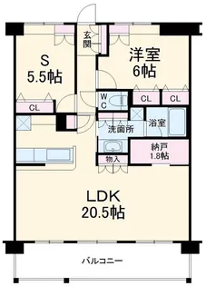 アトランティス津田沼II【3階】の間取り