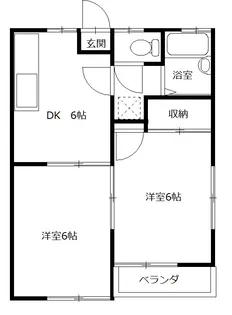 アネックスニュークボタ【2階】の間取り