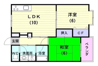 コーポひとは【3階】の間取り