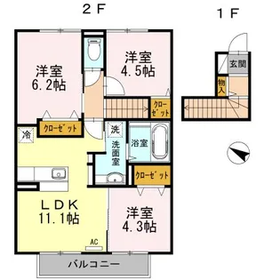 メゾン ド スイッチ【2階】の間取り