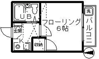 ミヤビハイツ【1階】の間取り