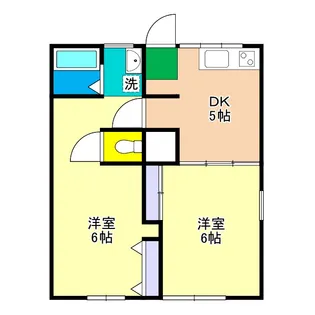 藤本マンション(百石町)【2階】の間取り