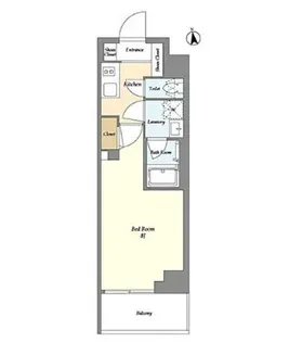 東京都新宿区東五軒町【マンション】の間取り