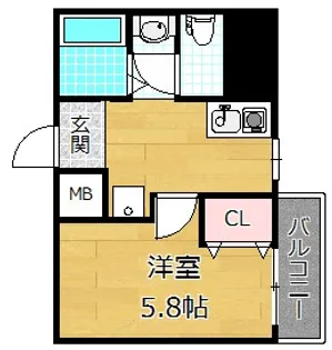 エルマーノヒル枚方【7階】の間取り