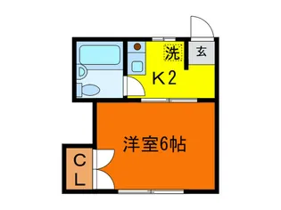 メゾン松風【1階】の間取り