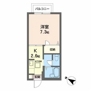 シェソワ壱番館【2階】の間取り