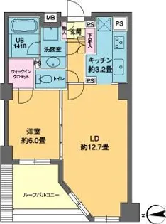 カスタリア高輪【8階】の間取り