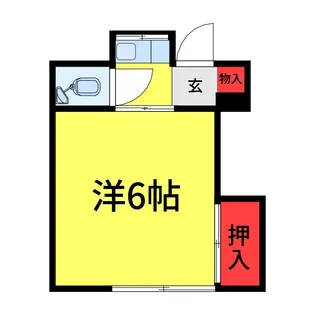 関アパートI【1階】の間取り