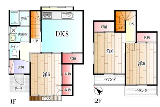 神奈川県相模原市中央区田名【一戸建】の間取り