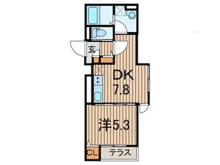 埼玉県川口市川口5【アパート】の間取り