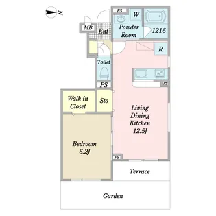 ルミウス【1階】の間取り
