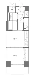 東京都台東区駒形1【マンション】の間取り