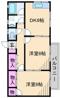 ハイツ滝川園【1階】の間取り