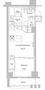 ザ・パークハビオ文京江戸川橋【2階】の間取り
