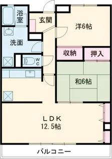 2LDKの間取り画像