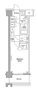 1Kの間取り画像