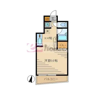 東京都中野区弥生町1【マンション】の間取り