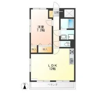 1LDKの間取り画像