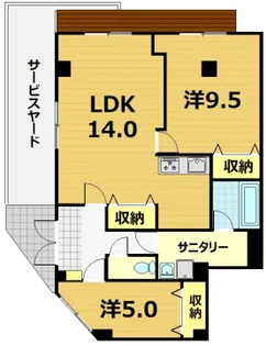 京都府京都市北区平野鳥居前町【マンション】の間取り