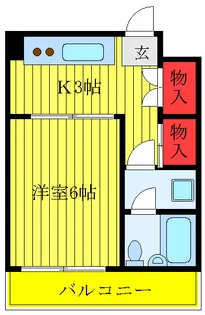 メゾンドミキ【3階】の間取り