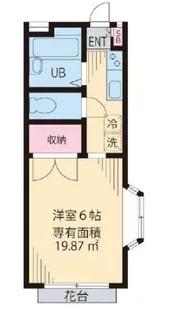 東京都小金井市東町4【アパート】の間取り
