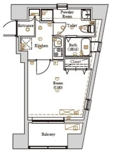 ボンズテラス池袋【8階】の間取り