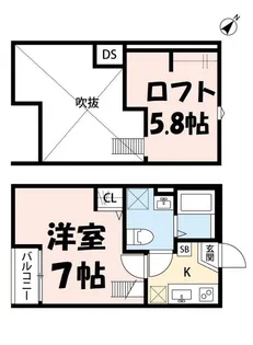 埼玉県さいたま市緑区美園3【アパート】の間取り
