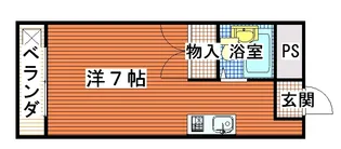 バース近江堂【3階】の間取り
