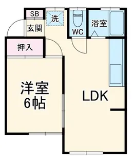 VANハイム【1階】の間取り