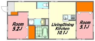 Petit Maison舟入本町【1階】の間取り