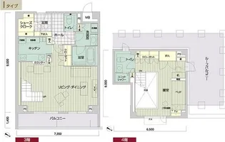 メイビル向陽町【3階】の間取り