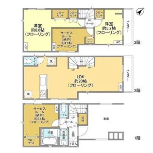 神奈川県川崎市多摩区菅稲田堤1【一戸建】の間取り