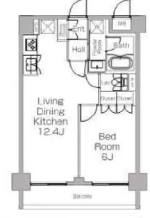 プラウドフラット三軒茶屋II【3階】の間取り