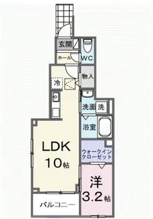 東京都清瀬市下宿2【アパート】の間取り