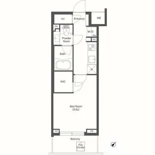 コンフォリア東陽町【2階】の間取り