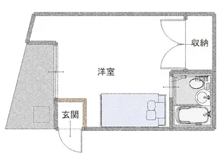 浜町コーポ【2階】の間取り