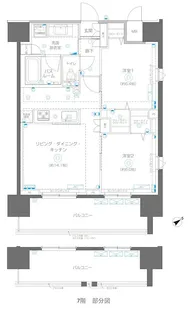 アルファレジデンシア南千住【7階】の間取り