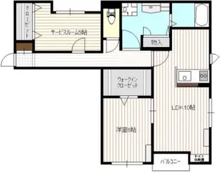 メゾンブランシュ南千田【2階】の間取り
