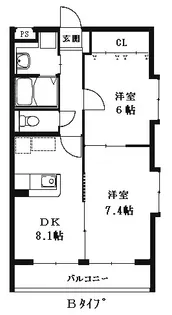 スタンフィールド青葉【1階】の間取り