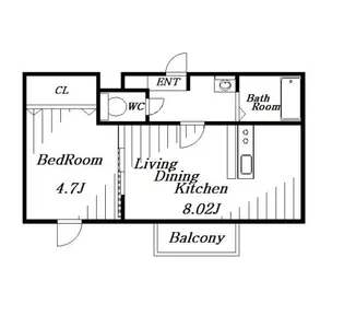千葉県千葉市稲毛区穴川3【アパート】の間取り