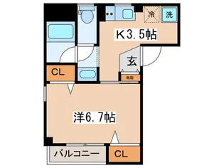 バレンシアコート【3階】の間取り