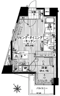 ラグジュアリーレジデンス新宿【12階】の間取り